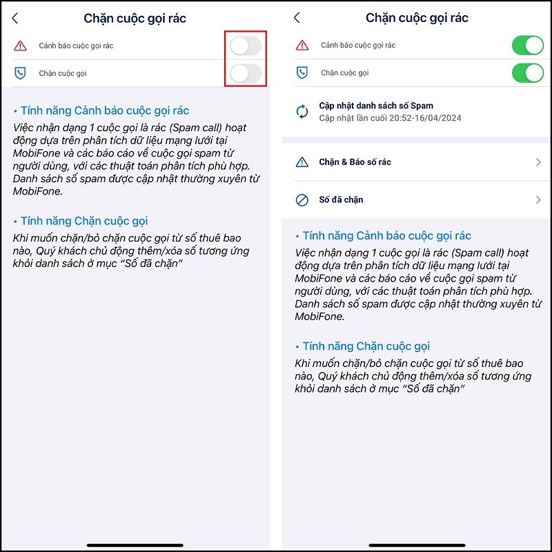 Cách chặn cuộc gọi rác trên My MobiFone để tránh bị làm phiền