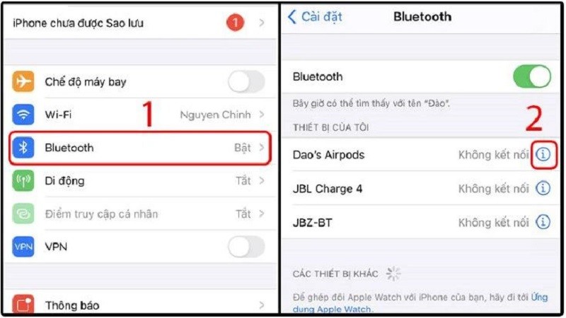 Mách bạn cách khắc phục lỗi AirPods không kết nối được với iPhone Mách bạn cách khắc phục lỗi AirPods không kết nối được với iPhone