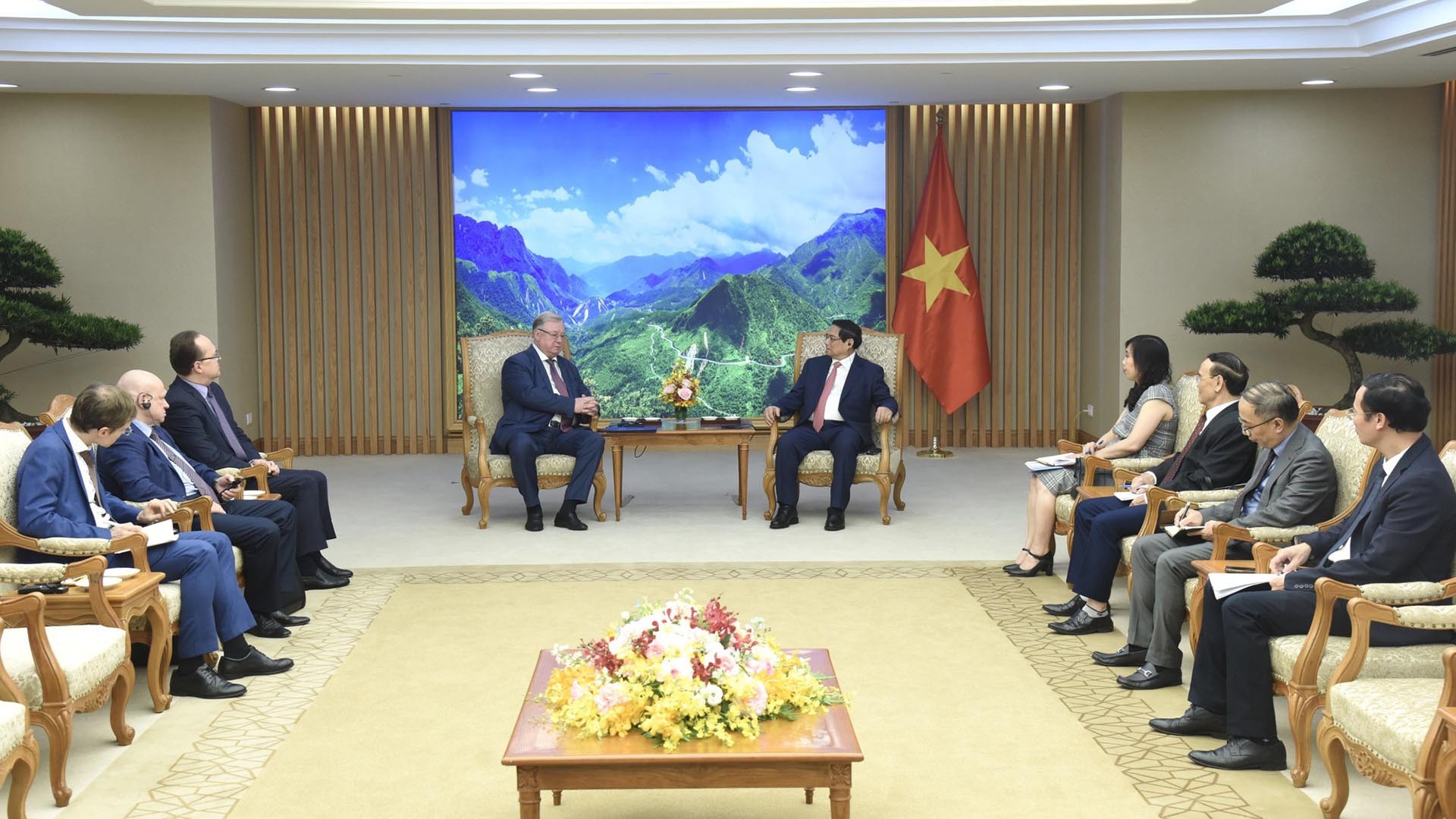 Thủ tướng Phạm Minh Chính tiếp Chủ tịch Hội Luật gia Liên bang Nga Thủ tướng Phạm Minh Chính tiếp Chủ tịch Hội Luật gia Liên bang Nga