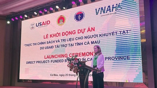 Hoa Kỳ khởi động dự án hỗ trợ 700 người khuyết tật tại tỉnh Cà Mau