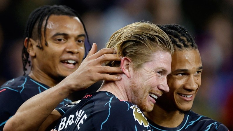 Ngoại hạng Anh: Hình ảnh trận đấu Man City thắng đậm Brighton trên sân khách