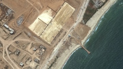 Quân đội Mỹ bắt đầu xây dựng bến cảng ngoài khơi Dải Gaza