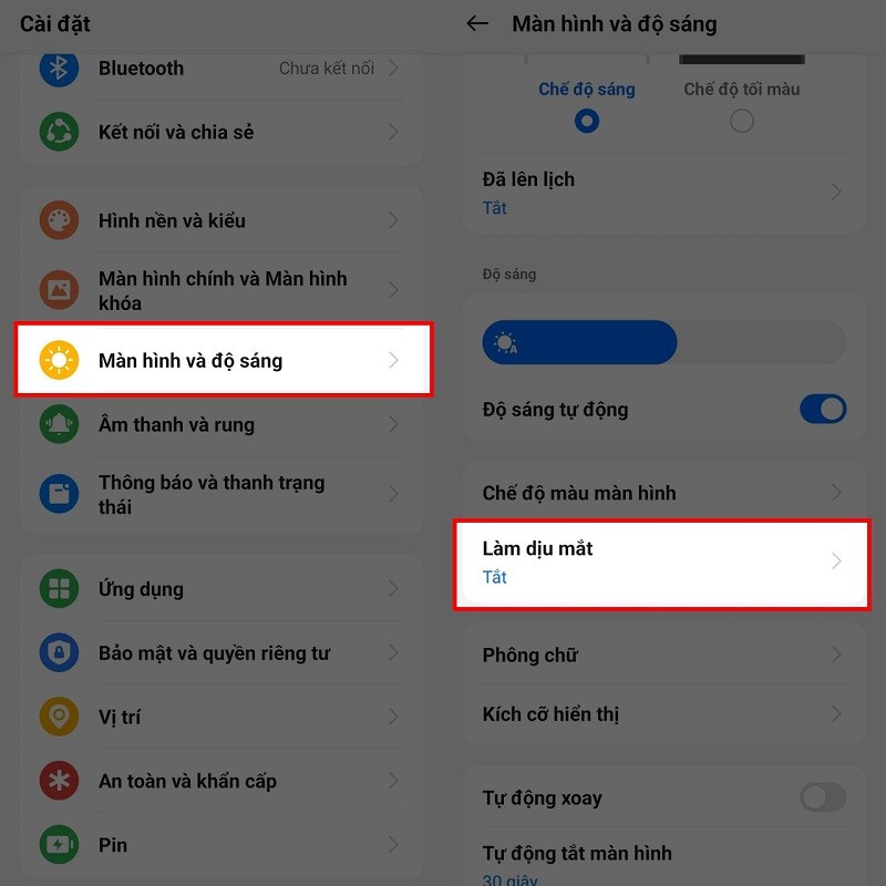 Cách tắt chế độ bảo vệ mắt trên OPPO để sử dụng thỏa mái hơn Cách tắt chế độ bảo vệ mắt trên OPPO để sử dụng thỏa mái hơn
