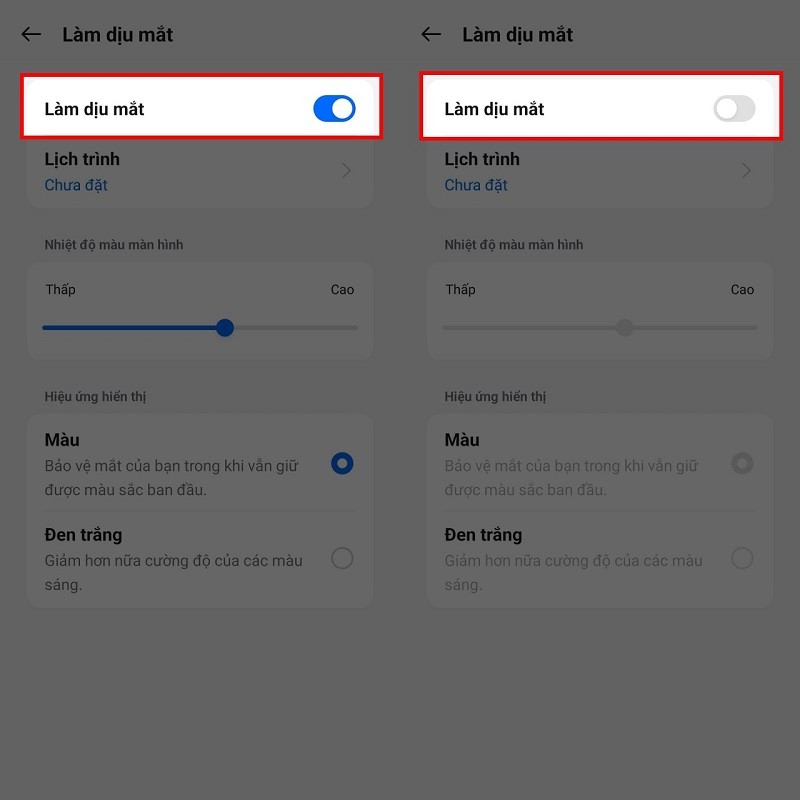 Cách tắt chế độ bảo vệ mắt trên OPPO để sử dụng thỏa mái hơn Cách tắt chế độ bảo vệ mắt trên OPPO để sử dụng thỏa mái hơn