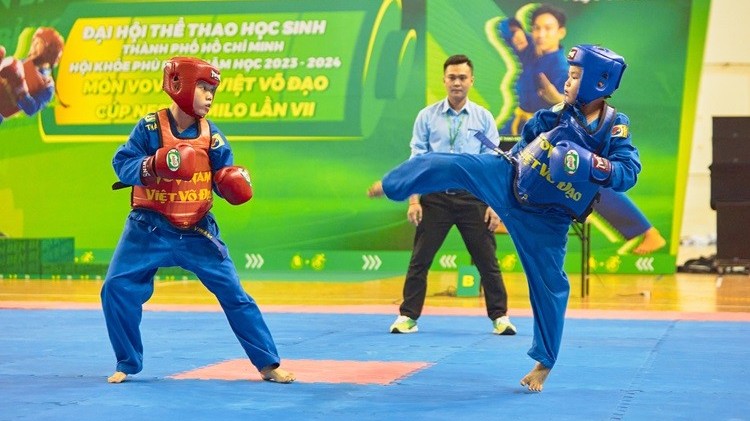 Gần 1.500 VĐV môn Vovinam tranh tài tại Hội khỏe Phù Đổng năm học 2023 - 2024