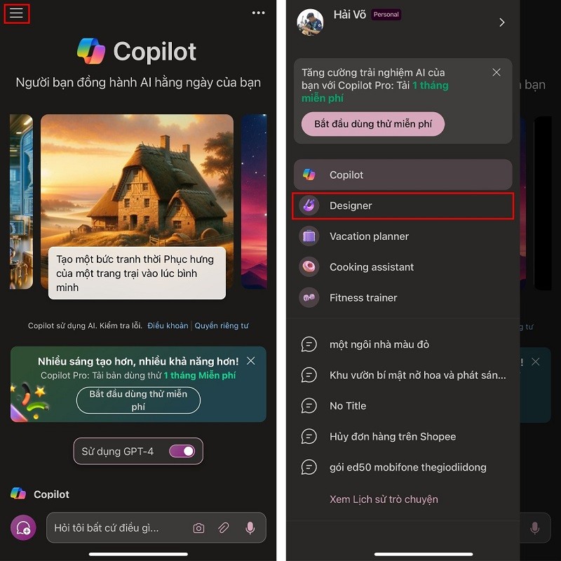 Hướng dẫn cách tạo ảnh AI bằng tiếng Việt trên Copilot đơn giản nhất Hướng dẫn cách tạo ảnh AI bằng tiếng Việt trên Copilot đơn giản nhất