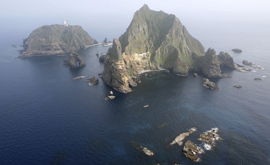 Quần đảo tranh chấp Dokdo/Takeshima. Ảnh: Vietnam+ Quần đảo tranh chấp Dokdo/Takeshima. Ảnh: Vietnam+