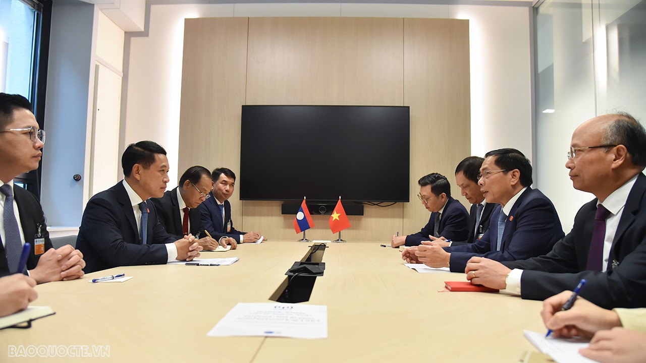 OECD: Bộ trưởng Ngoại giao Bùi Thanh Sơn gặp Phó Thủ tướng, Bộ trưởng Ngoại giao Lào Saleumxay Kommasith OECD: Bộ trưởng Ngoại giao Bùi Thanh Sơn gặp Phó Thủ tướng, Bộ trưởng Ngoại giao Lào Saleumxay Kommasith