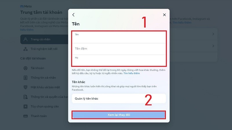 Hướng dẫn cách đổi tên Facebook đơn giản, nhanh chóng nhất Hướng dẫn cách đổi tên Facebook đơn giản, nhanh chóng nhất