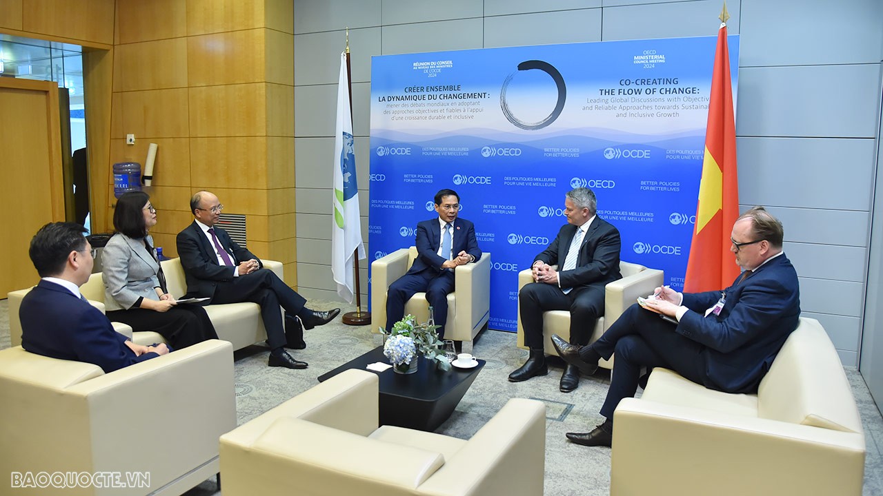 Đề nghị OECD phối hợp cùng Việt Nam tập trung triển khai hai trọng tâm hợp tác quan trọng Đề nghị OECD phối hợp cùng Việt Nam tập trung triển khai hai trọng tâm hợp tác quan trọng