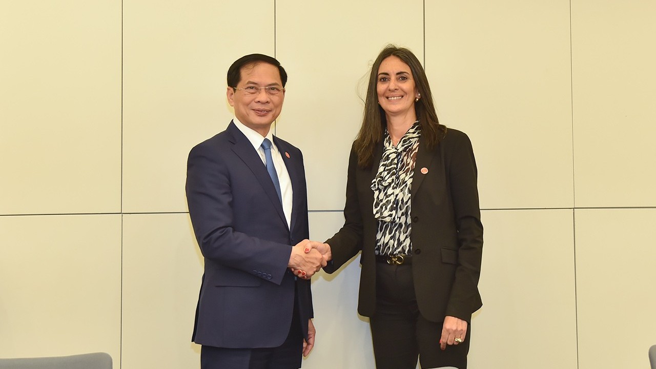 OECD: Bộ trưởng Ngoại giao Bùi Thanh Sơn gặp Bộ trưởng Kinh tế Tài chính Morocco Nadia Fettah Alaoui