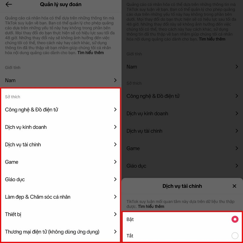 Cách chỉnh sở thích trên TikTok giúp tối ưu hóa quảng cáo Cách chỉnh sở thích trên TikTok giúp tối ưu hóa quảng cáo