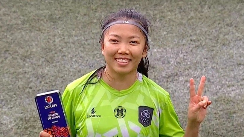 Huỳnh Như xuất sắc nhất trận đấu Lank FC thắng Maritimo