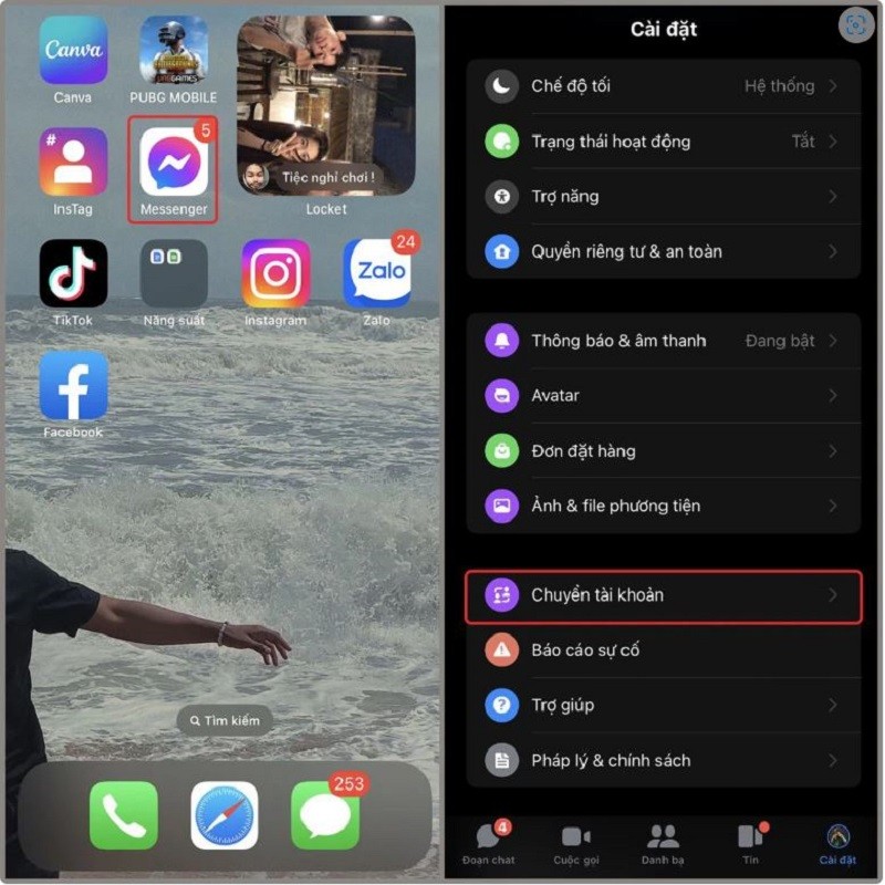 Cách xoá tài khoản Messenger trên iPhone đơn giản, nhanh chóng