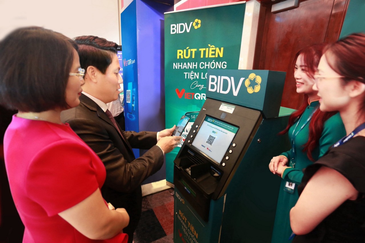 BIDV tiên phong triển khai dịch vụ rút tiền VietQRCash BIDV tiên phong triển khai dịch vụ rút tiền VietQRCash