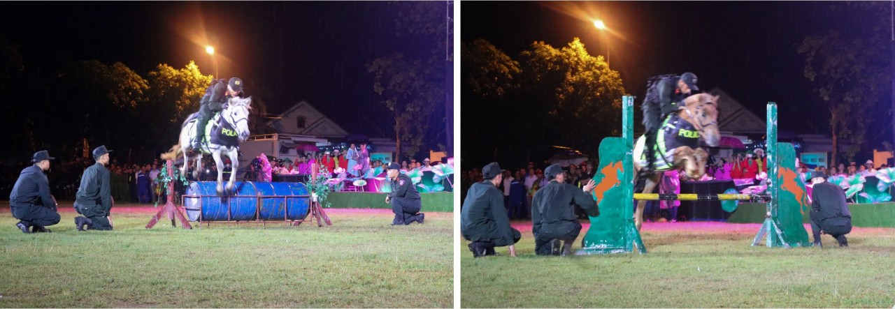 Khai mạc Lễ hội Làng Sen 2024: Mãn nhãn với màn biểu diễn của Đoàn Cảnh sát cơ động kỵ binh