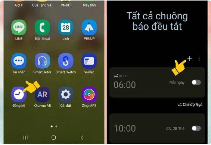 Đổi nhạc chuông báo thức Samsung Đổi nhạc chuông báo thức Samsung