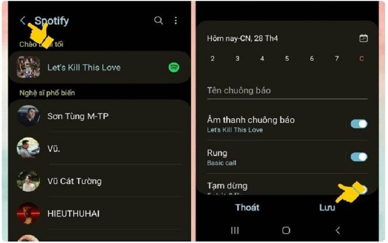 Đổi nhạc chuông báo thức Samsung Đổi nhạc chuông báo thức Samsung