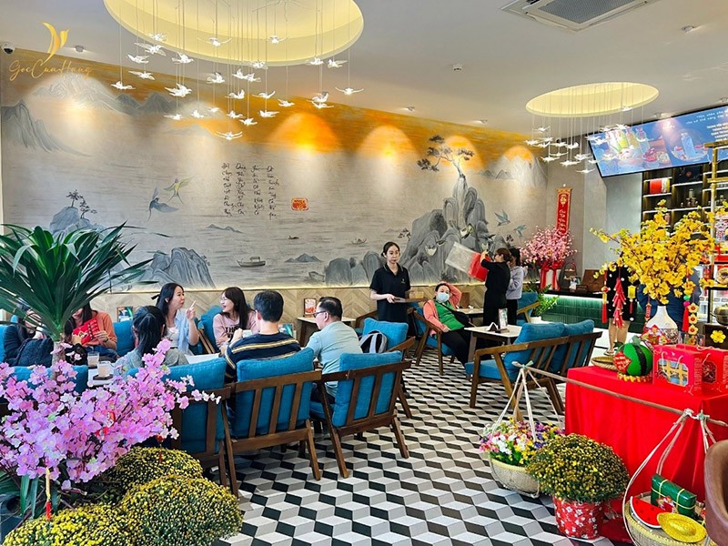 Không gian cửa hàng Yến sào Góc của Hằng tại chi nhánh 197 Nguyễn Chí Thanh, P.12 Q.5 TP HCM