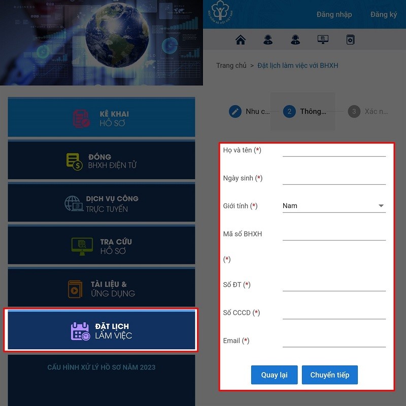 Hướng dẫn đặt lịch hẹn BHXH nhanh chóng, tiết kiệm thời gian Hướng dẫn đặt lịch hẹn BHXH nhanh chóng, tiết kiệm thời gian