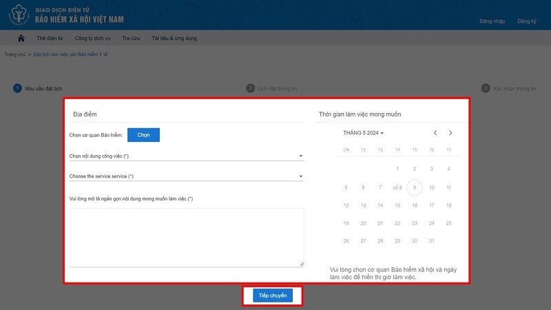 Hướng dẫn đặt lịch hẹn BHXH nhanh chóng, tiết kiệm thời gian Hướng dẫn đặt lịch hẹn BHXH nhanh chóng, tiết kiệm thời gian