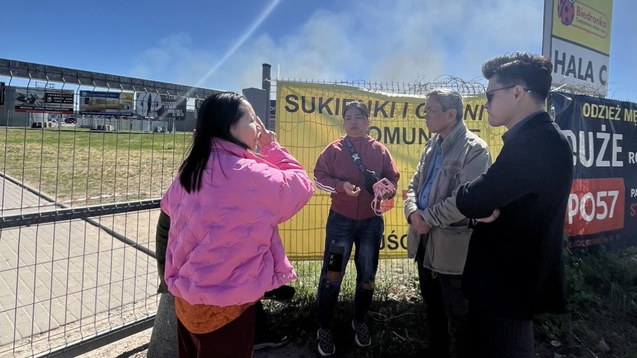 Cộng đồng người Việt chung tay ủng hộ các tiểu thương bị hỏa hoạn tại Ba Lan