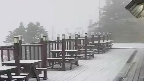 Hàn Quốc cảnh báo tuyết rơi dày bất thường vào giữa tháng 5, khu vực miền núi Gangwon