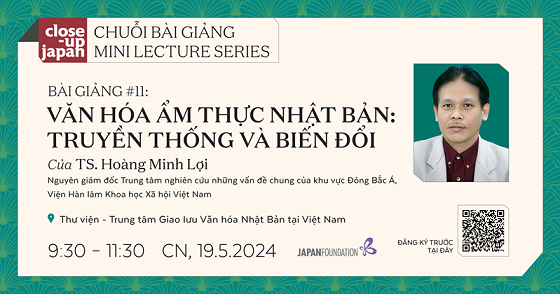 Cơ hội tìm hiểu về văn hoá ẩm thực Nhật Bản Cơ hội tìm hiểu về văn hoá ẩm thực Nhật Bản