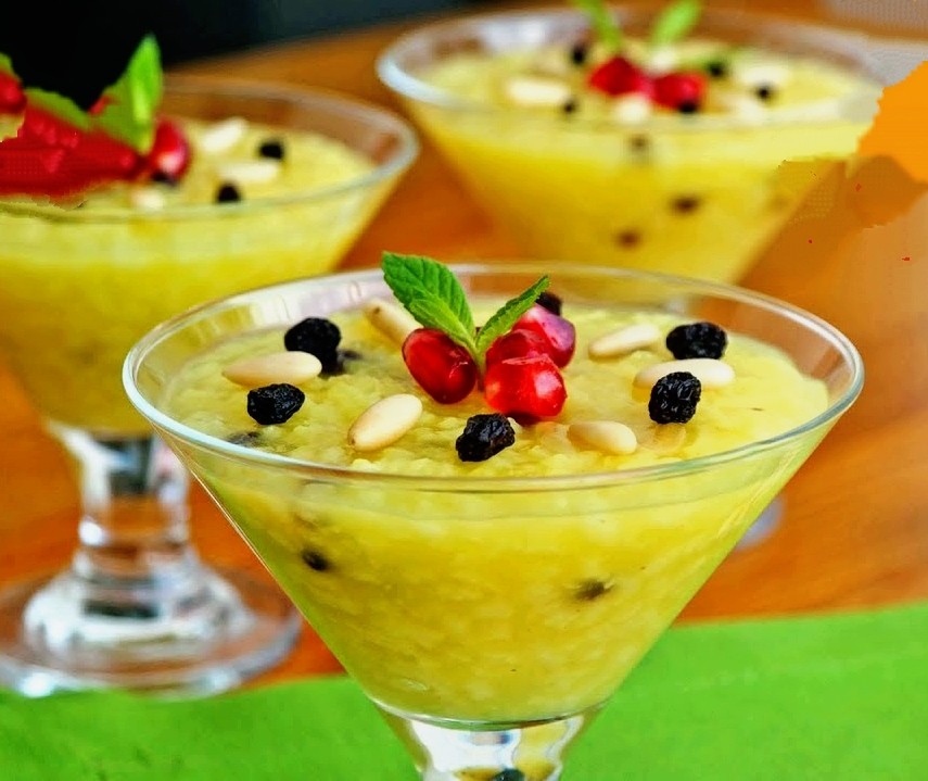 Zerde là một trong những món tráng miệng mang tính nghi lễ. (Nguồn: turkishfoodchef.com) Zerde là một trong những món tráng miệng mang tính nghi lễ. (Nguồn: turkishfoodchef.com)