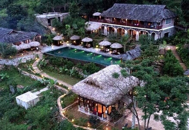 The Palm Puluong Homestay & Restaurant - một trong những homestay được nhà đầu tư xây dựng rất sớm tạo điểm nhấn cho núi rừng Pù Luông. (Nguồn: Holtel 84.com) The Palm Puluong Homestay & Restaurant - một trong những homestay được nhà đầu tư xây dựng rất sớm tạo điểm nhấn cho núi rừng Pù Luông. (Nguồn: Holtel 84.com)