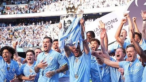 Ngoại hạng Anh: Man City đăng quang 4 mùa giải liên tiếp