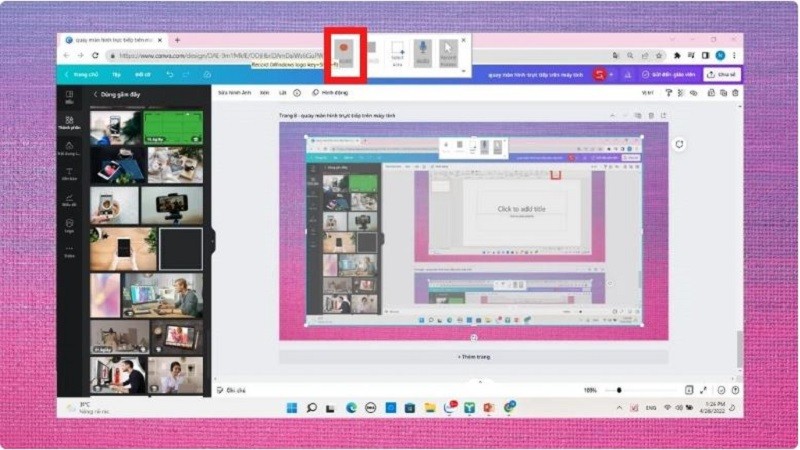 Quay màn hình máy tính có âm thanh đơn giản Quay màn hình máy tính có âm thanh đơn giản