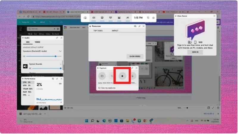 Quay màn hình máy tính có âm thanh đơn giản Quay màn hình máy tính có âm thanh đơn giản