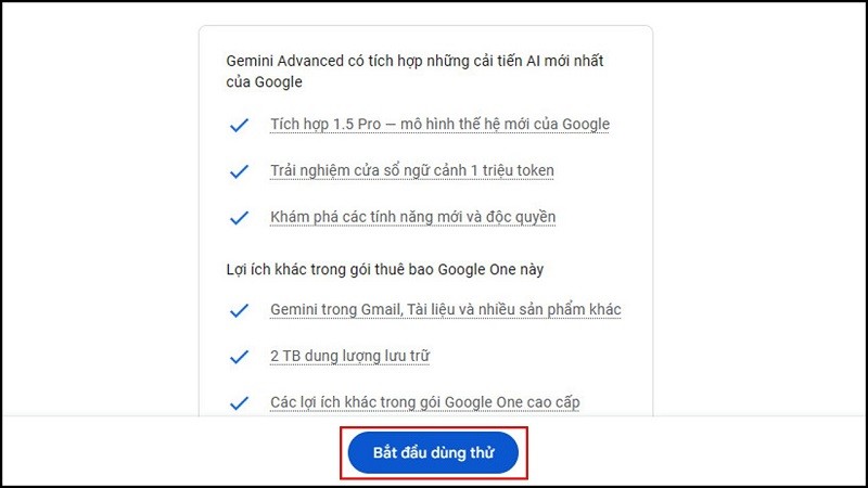 Sử dụng Gemini Advanced cực đơn giản Sử dụng Gemini Advanced cực đơn giản