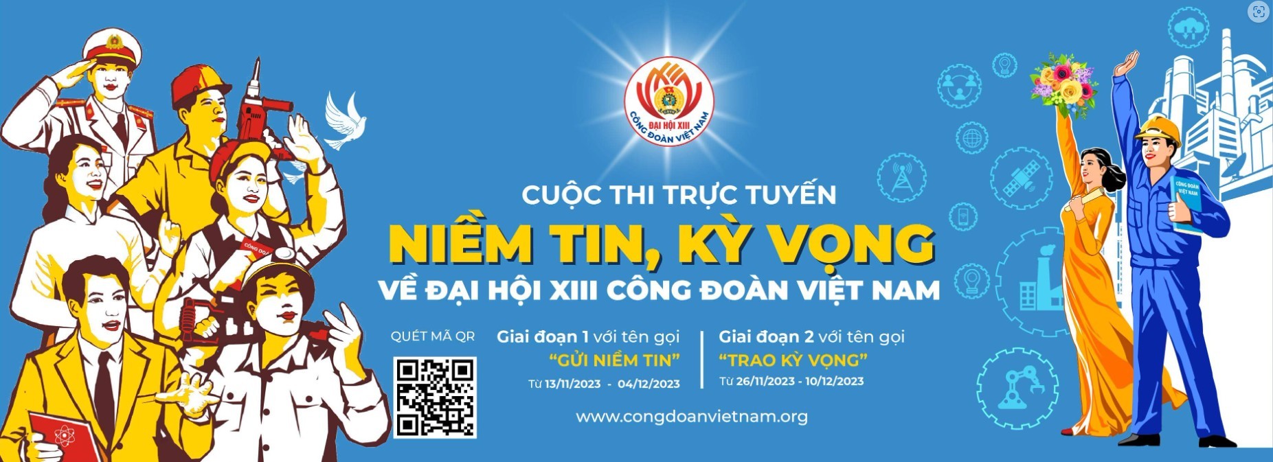 Công đoàn Bộ Ngoại giao phát động tham gia cuộc thi tìm hiểu Nghị quyết Công đoàn và hành động của đoàn viên, người lao động Công đoàn Bộ Ngoại giao phát động tham gia cuộc thi tìm hiểu Nghị quyết Công đoàn và hành động của đoàn viên, người lao động