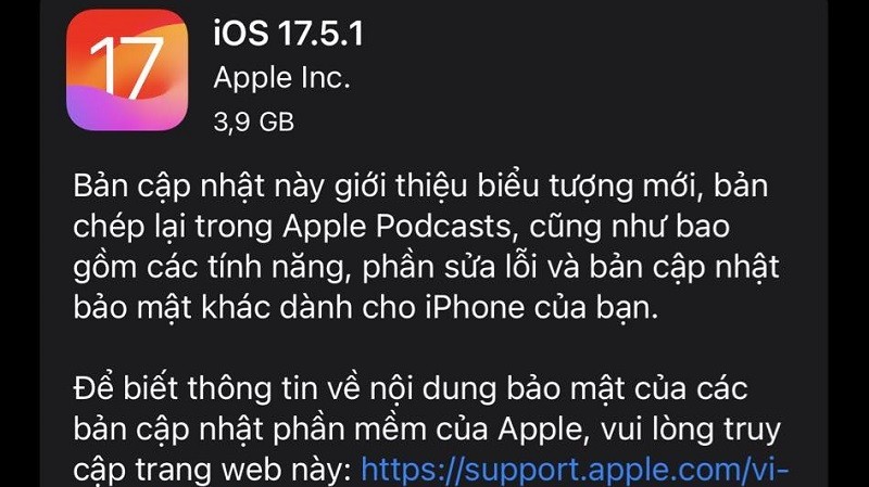 Apple phát hành iOS 17.5.1 để sửa lỗi tự khôi phục ảnh đã xóa