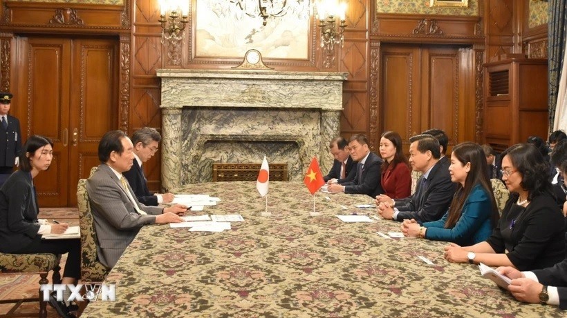 Hoạt động tiếp xúc song phương của Phó Thủ tướng Chính phủ Lê Minh Khái tại Nhật Bản