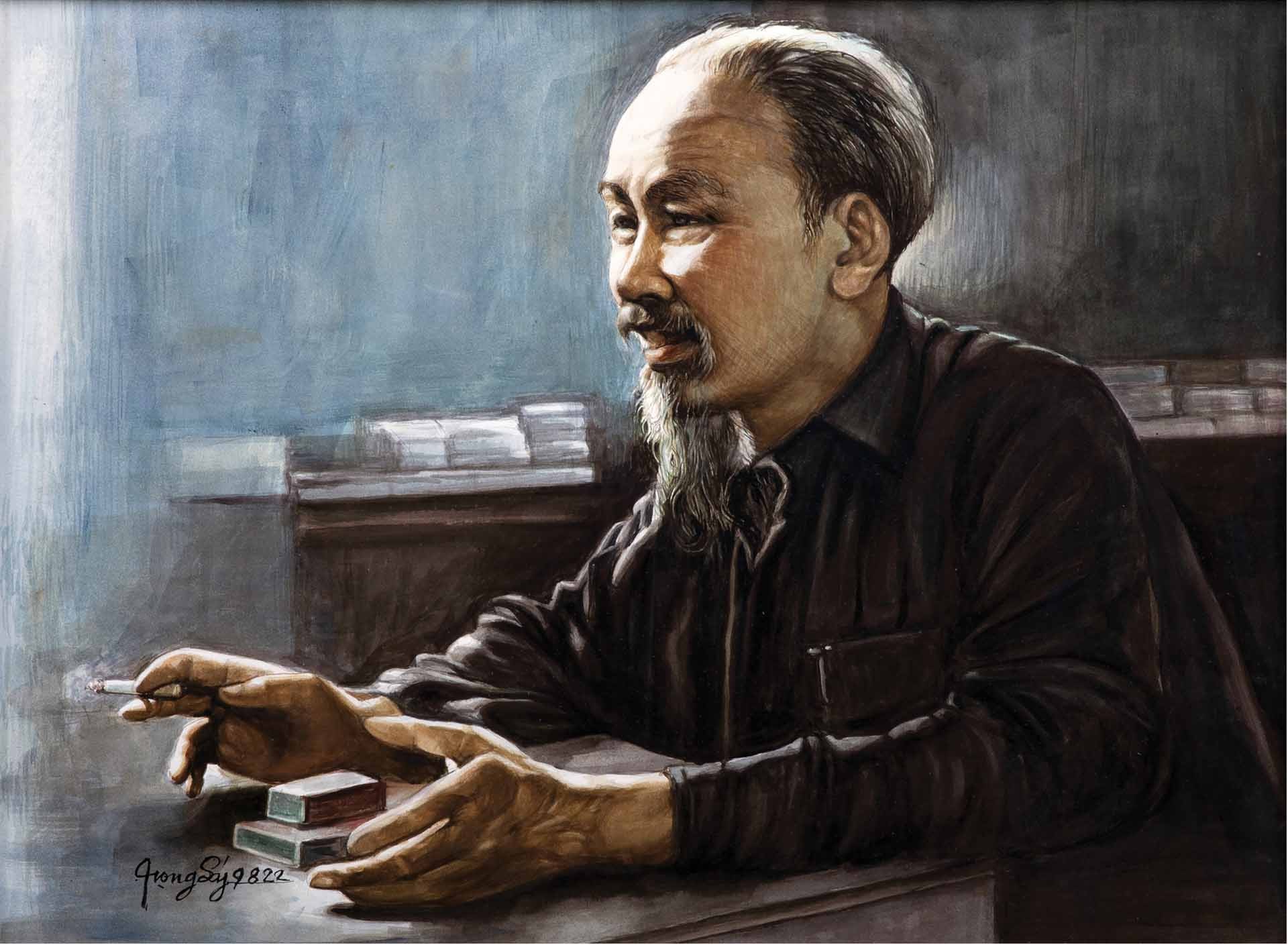 Họa sĩ Việt kiều với niềm đam mê vẽ Bác Hồ Họa sĩ Việt kiều với niềm đam mê vẽ Bác Hồ