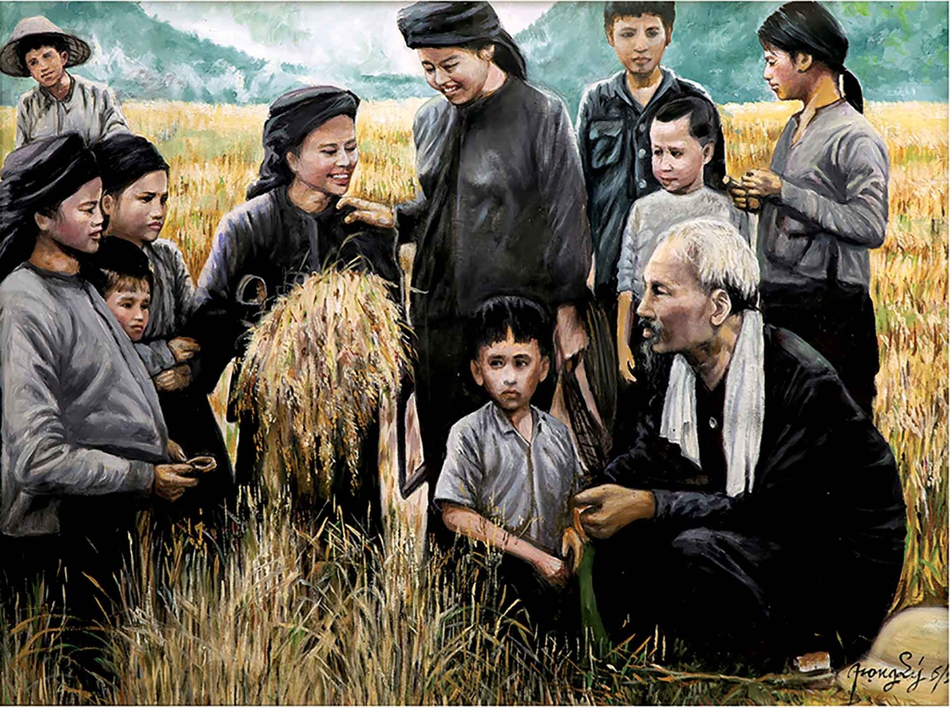 Họa sĩ Việt kiều với niềm đam mê vẽ Bác Hồ Họa sĩ Việt kiều với niềm đam mê vẽ Bác Hồ