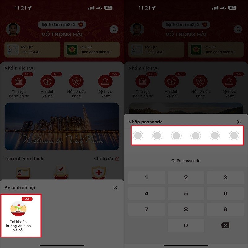 Nhận tiền an sinh xã hội qua VNeID an toàn, tiết kiệm thời gian