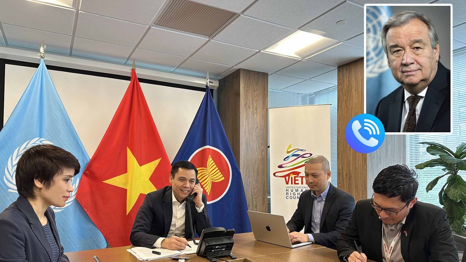 Tổng thư ký Liên hợp quốc nồng nhiệt chúc mừng Chủ tịch nước Tô Lâm