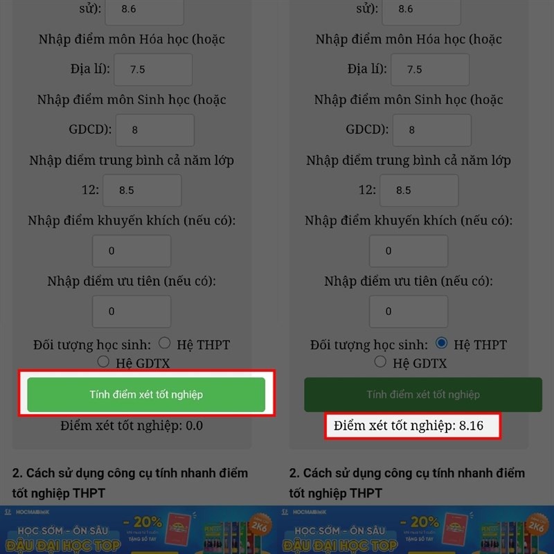Cách tính điểm thi THPT Quốc gia 2024 chuẩn xác nhất