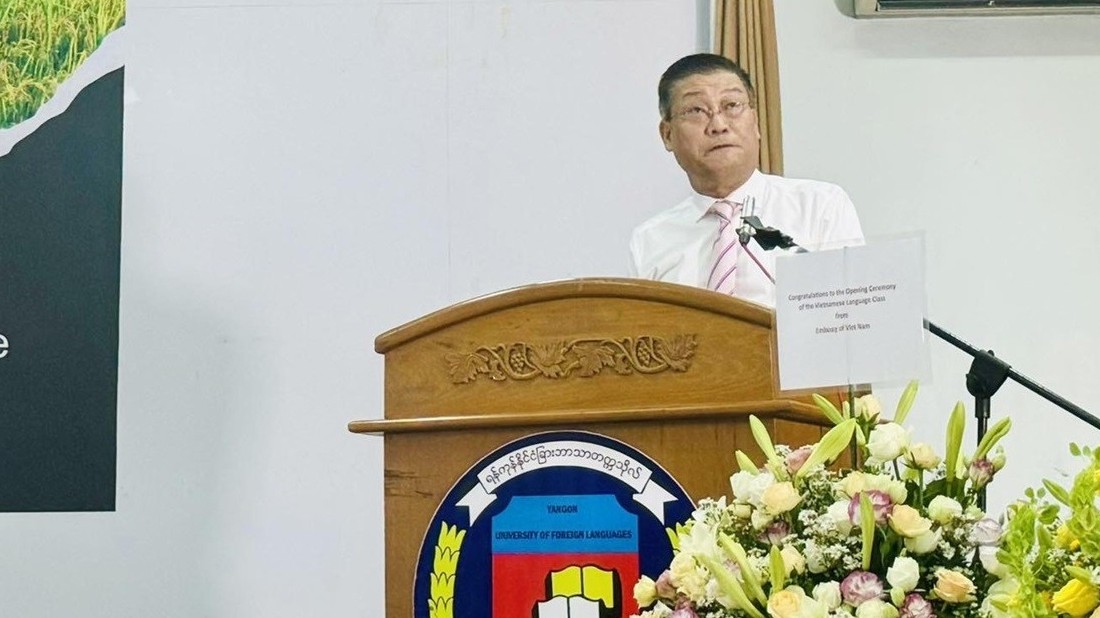 Khai giảng lớp tiếng Việt đầu tiên tại Myanmar