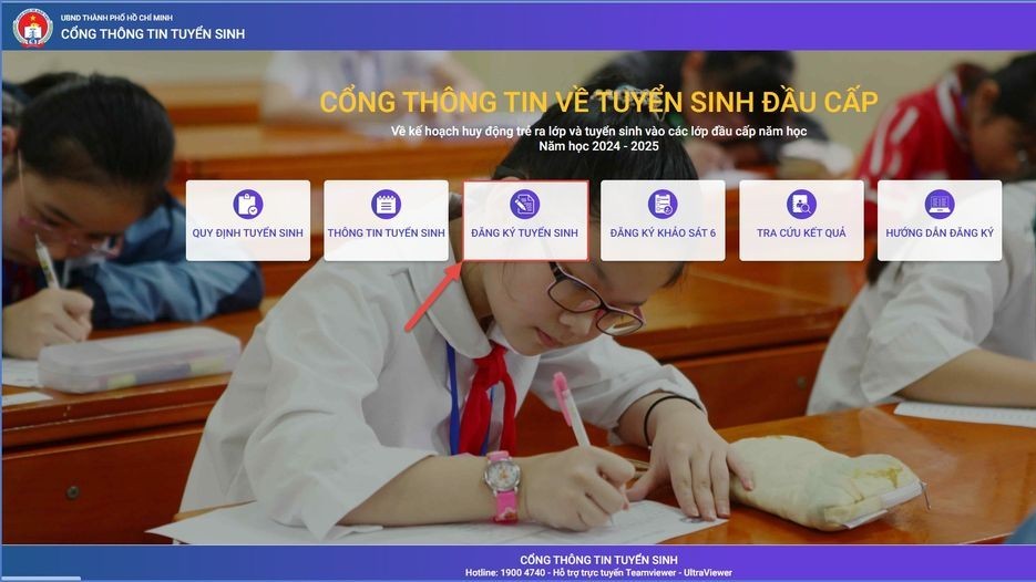 Sở GD&ĐT TP. Hồ Chí Minh hướng dẫn cách đăng ký tuyển sinh đầu cấp