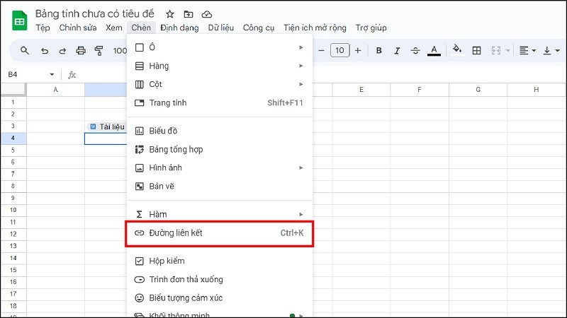 Chèn file Word vào Google Sheets đơn giản mà có thể bạn chưa biết Chèn file Word vào Google Sheets đơn giản mà có thể bạn chưa biết