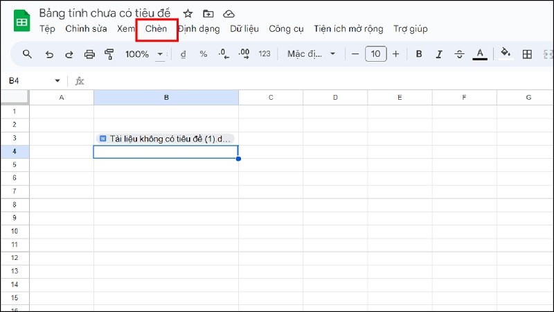 Chèn file Word vào Google Sheets đơn giản mà có thể bạn chưa biết Chèn file Word vào Google Sheets đơn giản mà có thể bạn chưa biết