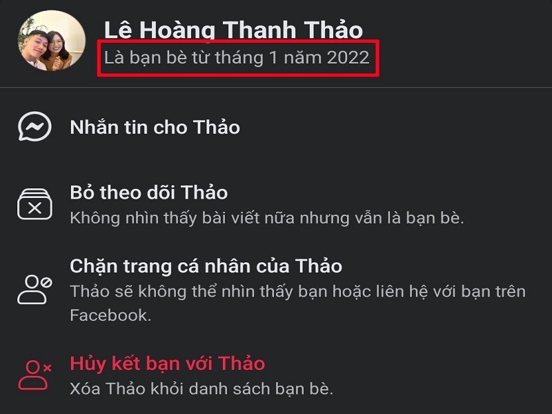 Bật mí 2 cách xem ngày kết bạn trên Facebook siêu đơn giản Bật mí 2 cách xem ngày kết bạn trên Facebook siêu đơn giản