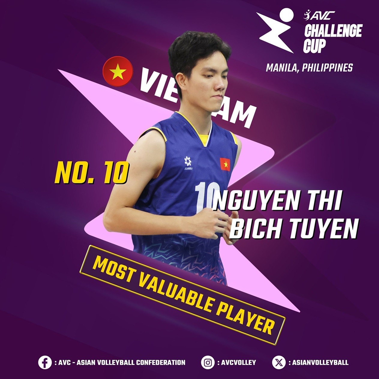 Bóng chuyền nữ Việt Nam vô địch, Bích Tuyền xuất sắc nhất AVC Challenge Cup 2024 Bóng chuyền nữ Việt Nam vô địch, Bích Tuyền xuất sắc nhất AVC Challenge Cup 2024
