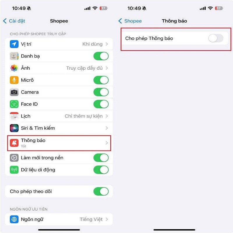 Hướng dẫn cách tắt thông báo Shopee đơn giản, hiệu quả