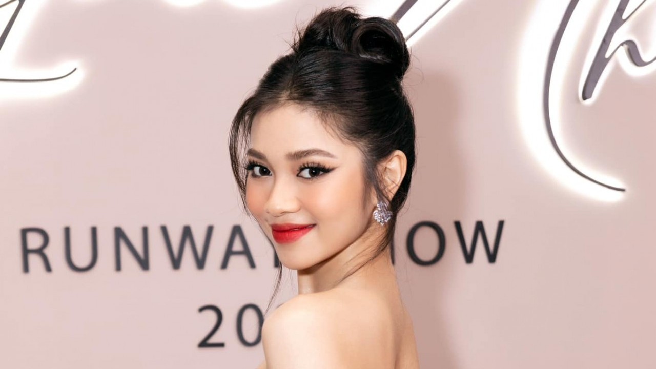 Á hậu Huỳnh Minh Kiên gây ấn tượng bởi vẻ đẹp tự nhiên, sắc sảo